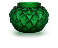Vase languedoc petit modèle en cristal vert vert - Lalique